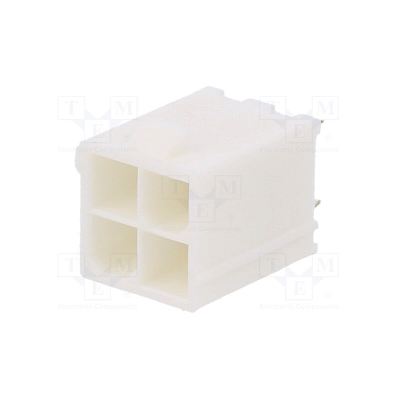 10 pcs x MOLEX - 39310040 - Socket, wire-board, male, Mini-Fit Jr, 4.2mm, PIN: 4, THT, 9A, tinned