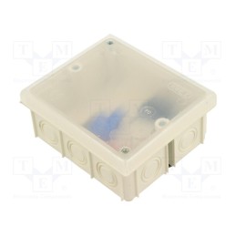 1 pcs x JONEX - PK-103L WHITE - Enclosure: junction box, X: 80mm, Y: 95mm, Z: 40mm, wall mount, IP20