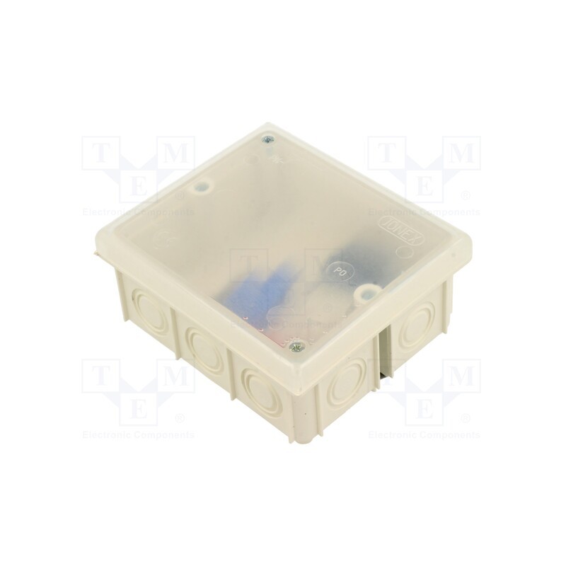 1 pcs x JONEX - PK-103L WHITE - Enclosure: junction box, X: 80mm, Y: 95mm, Z: 40mm, wall mount, IP20