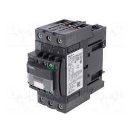 1 pcs x SCHNEIDER ELECTRIC - LC1D40ABNE - Contactor: 3-pole, NO x3, Auxiliary contacts: NO + NC, 40A, W: 55mm