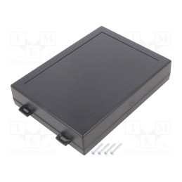 1 pcs x MASZCZYK - KM-325BK - Enclosure: multipurpose, X: 109mm, Y: 147mm, Z: 32.6mm, ABS, black