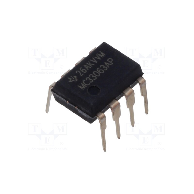 1 pcs x TEXAS INSTRUMENTS - MC33063AP - IC: PMIC, DC/DC converter, Uin: 3÷40VDC, Uout: 1.25÷40VDC, 1.5A
