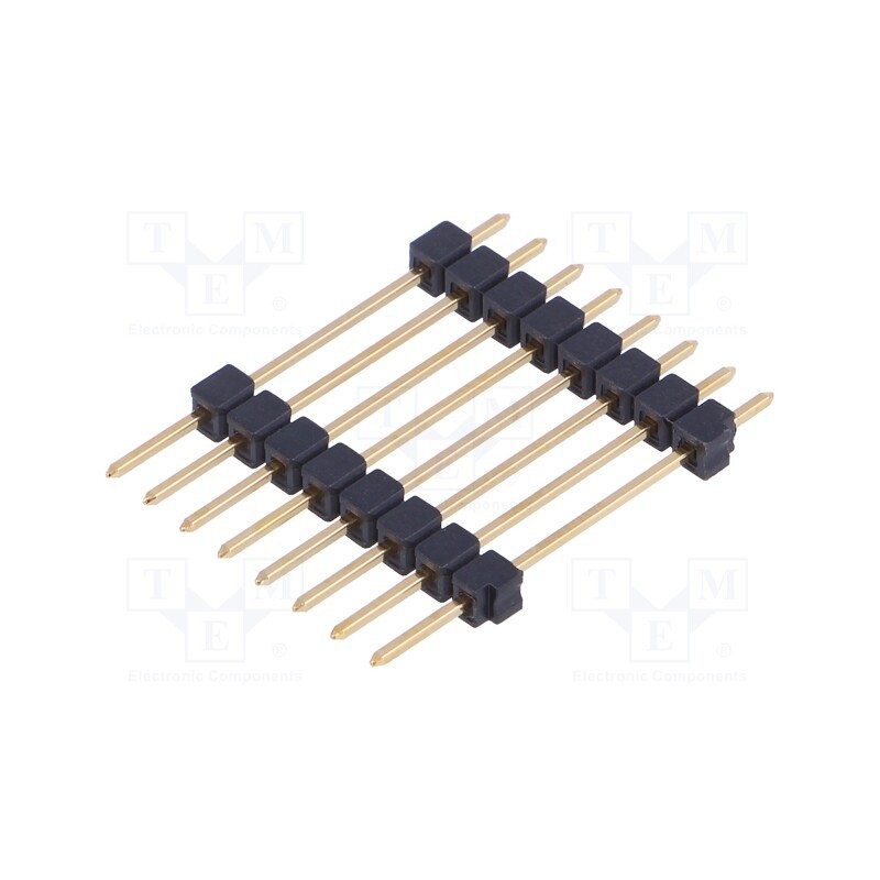 10 pcs x FISCHER ELEKTRONIK - SL 5 172 8G - Pin header, pin strips, male, PIN: 8, straight, 2.54mm, THT, 1x8