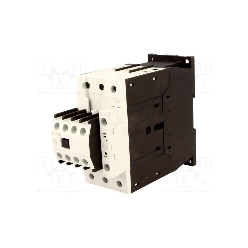 1 pcs x EATON ELECTRIC - DILM50-22(RDC24) - Contactor: 3-pole, NO x3, Auxiliary contacts: NC x2,NO x2, 24VDC