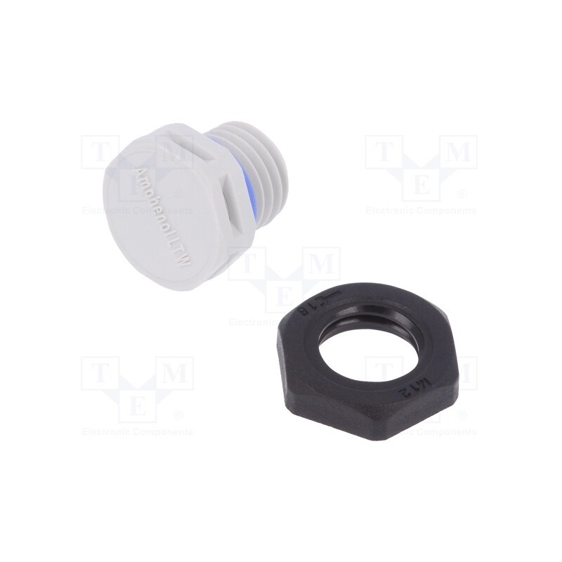 1 pcs x AMPHENOL - LTW VENT-PS1YGY-N8001 - Pressure compensation device, IP68, -40÷125°C, Thread: M12
