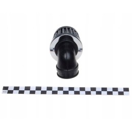 Conical air filter, chrome, 30 32 35 38 mm