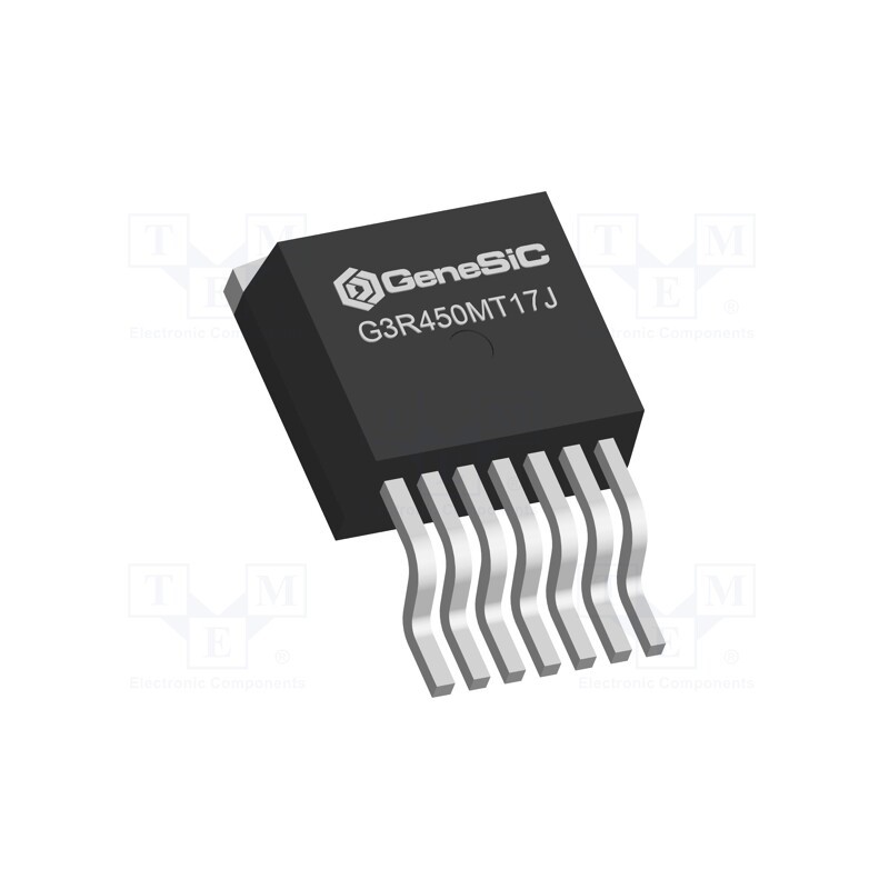 1 pcs x GeneSiC SEMICONDUCTOR - G3R450MT17J - Transistor: N-MOSFET, SiC, unipolar, 1.7kV, 6A, Idm: 16A, 91W