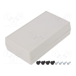 1 pcs x GAINTA - G1204G - Enclosure: multipurpose, X: 82mm, Y: 142mm, Z: 38mm, ABS, light grey