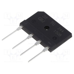 1 pcs x DIODES INCORPORATED - GBJ1508-F - Bridge rectifier: single-phase, Urmax: 800V, If: 15A, Ifsm: 240A