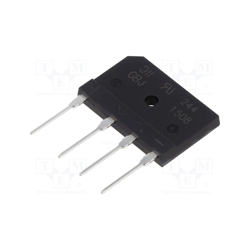 1 pcs x DIODES INCORPORATED - GBJ1508-F - Bridge rectifier: single-phase, Urmax: 800V, If: 15A, Ifsm: 240A