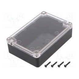 1 pcs x MASZCZYK - KM-76BKTRC - Enclosure: multipurpose, X: 80mm, Y: 120mm, Z: 36mm, ABS, black
