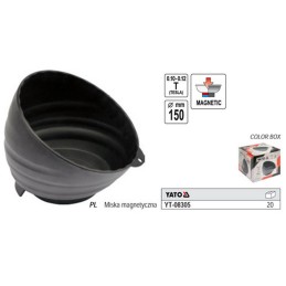 Round magnetic bowl for renovation motorcycle quad atv