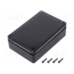 1 pcs x MASZCZYK - KM-76BKTRS - Enclosure: multipurpose, X: 80mm, Y: 120mm, Z: 36mm, ABS, black
