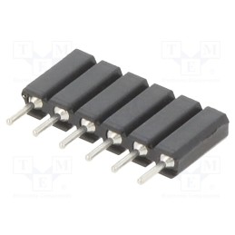 10 pcs x FISCHER ELEKTRONIK - BL5.06Z - Socket, pin strips, female, PIN: 6, straight, 2.54mm, THT, 1x6, H: 7mm