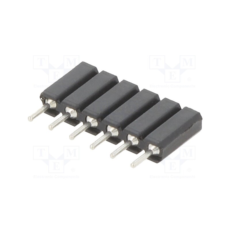 10 pcs x FISCHER ELEKTRONIK - BL5.06Z - Socket, pin strips, female, PIN: 6, straight, 2.54mm, THT, 1x6, H: 7mm