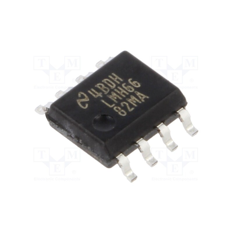 1 pcs x TEXAS INSTRUMENTS - LMH6682MA/NOPB - IC: operational amplifier, 190MHz, Ch: 2, SO8, 3÷12VDC, , 500nA
