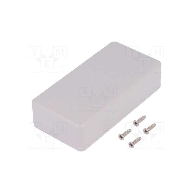 1 pcs x HAMMOND - 1591ASGY - Enclosure: multipurpose, X: 50mm, Y: 100mm, Z: 25mm, 1591S, ABS, grey