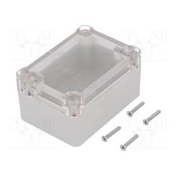 1 pcs x KRADEX - Z96JPH TM ABS - Enclosure: multipurpose, X: 50mm, Y: 70mm, Z: 36mm, ABS, grey, gasket