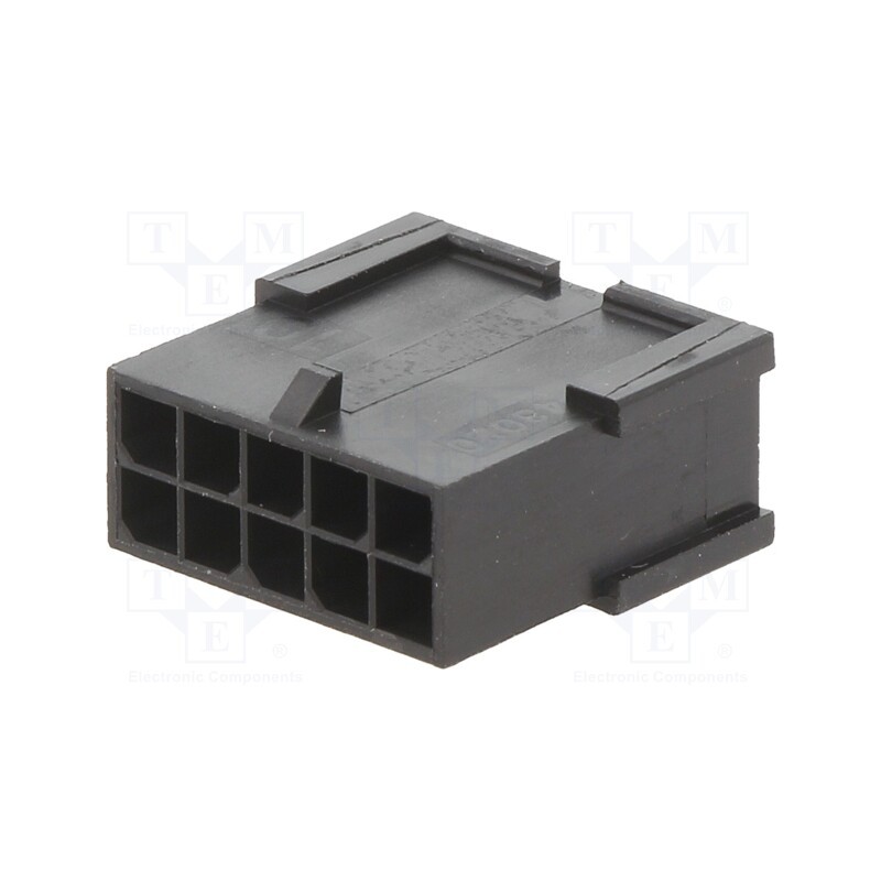 10 pcs x MOLEX - 430201001 - MicroFit 3.0 Plug DR FreeHang 10Ckt