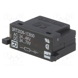 1 pcs x SIEMENS - 3RT2926-1CB00 - Surge arrestor, RC element, Series: 3RT20, Size: S0, 24÷48VAC