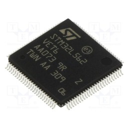 1 pcs x STMicroelectronics - STM32L562VET6 - IC: ARM microcontroller, 110MHz, LQFP100, 1.71÷3.6VDC, 256kBSRAM