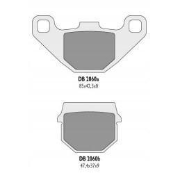 Delta braking brake pads kh83