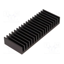 1 pcs x FISCHER ELEKTRONIK - SK81/37,5/SA - Heatsink: extruded, grilled, black, L: 37.5mm, W: 100mm, H: 15mm