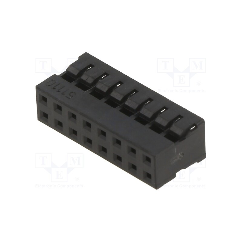 10 pcs x MOLEX - 511101650 - Plug, wire-wire/PCB, female, Milli-Grid, 2mm, PIN: 16, w/o contacts