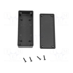 1 pcs x HAMMOND - 1551UBK - Enclosure: multipurpose, X: 40mm, Y: 100mm, Z: 20mm, 1551 MINI, ABS