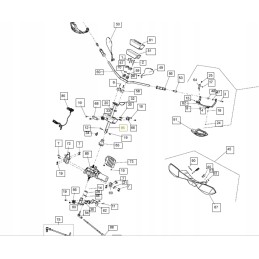 Steering column steering post can am outlander renegade 703501137