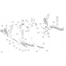 Rear left wishbone can am outlander renegade 706003041