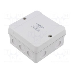 1 pcs x HENSEL - 62000264 - Enclosure: junction box, X: 88mm, Y: 88mm, Z: 50mm, IP55, grey