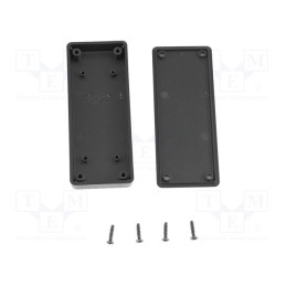 1 pcs x HAMMOND - 1551UUBK - Enclosure: multipurpose, X: 40mm, Y: 100mm, Z: 15mm, 1551 MINI, ABS