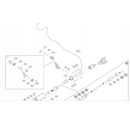 Drive shaft can am outlander renegade 703500986