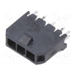 10 pcs x MOLEX - 436500318 - Socket, wire-board, male, Micro-Fit 3.0, 3mm, PIN: 3, 5A