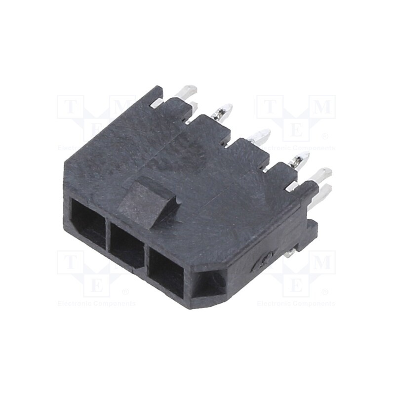 10 pcs x MOLEX - 436500318 - Socket, wire-board, male, Micro-Fit 3.0, 3mm, PIN: 3, 5A