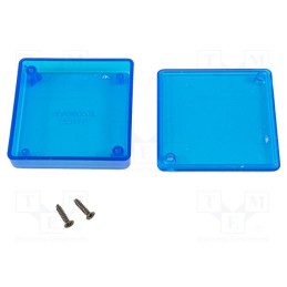 1 pcs x HAMMOND - 1551TTTBU - Enclosure: multipurpose, X: 60mm, Y: 60mm, Z: 15mm, 1551 MINI, ABS