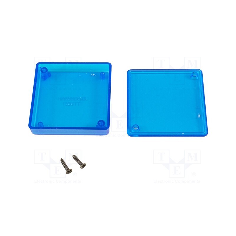 1 pcs x HAMMOND - 1551TTTBU - Enclosure: multipurpose, X: 60mm, Y: 60mm, Z: 15mm, 1551 MINI, ABS