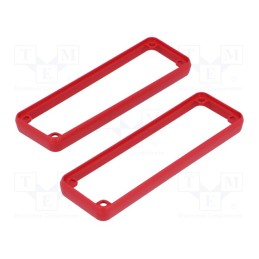 1 pcs x HAMMOND - 1455LBRED - Frame for enclosure, ABS, Series: 1455, HM-1455L, Colour: red