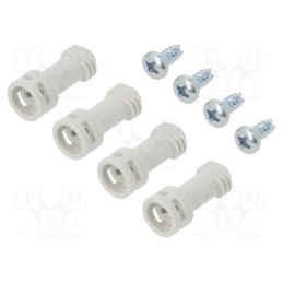 1 set x FIBOX - MBS LH - Set of screws, Series: MNX, for covers, grey