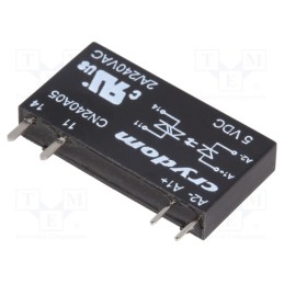 1 pcs x SENSATA / CRYDOM - CN240A05 - Relay: solid state, Ucntrl: 3÷12VDC, 2A, 24÷280VAC, THT, SIP