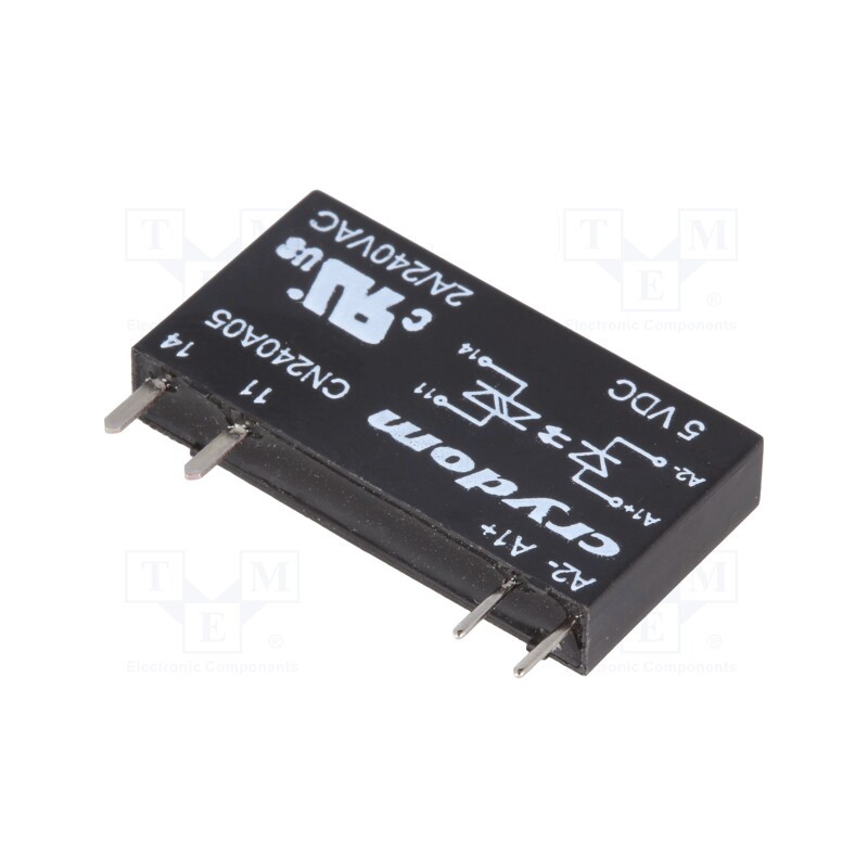 1 pcs x SENSATA / CRYDOM - CN240A05 - Relay: solid state, Ucntrl: 3÷12VDC, 2A, 24÷280VAC, THT, SIP