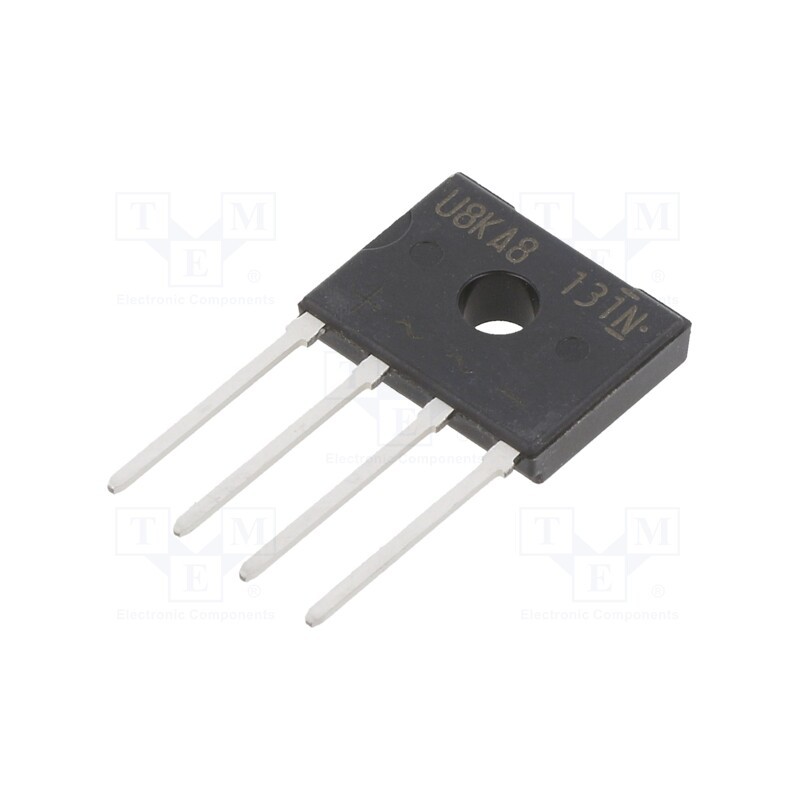 1 pcs x SHINDENGEN - UD8KBA80-7000 - Bridge rectifier: single-phase, Urmax: 800V, If: 8A, Ifsm: 270A