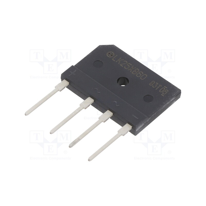 1 pcs x SHINDENGEN - LK25XB60-7000 - Bridge rectifier: single-phase, Urmax: 600V, If: 25A, Ifsm: 550A