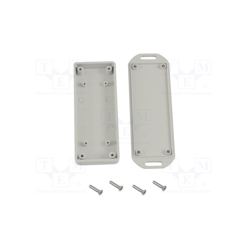 1 pcs x HAMMOND - 1551XFLBK - Enclosure: multipurpose, X: 80mm, Y: 80mm, Z: 20mm, with fixing lugs