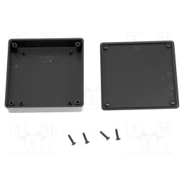 1 pcs x HAMMOND - 1551XBK - Enclosure: multipurpose, X: 80mm, Y: 80mm, Z: 20mm, 1551 MINI, ABS