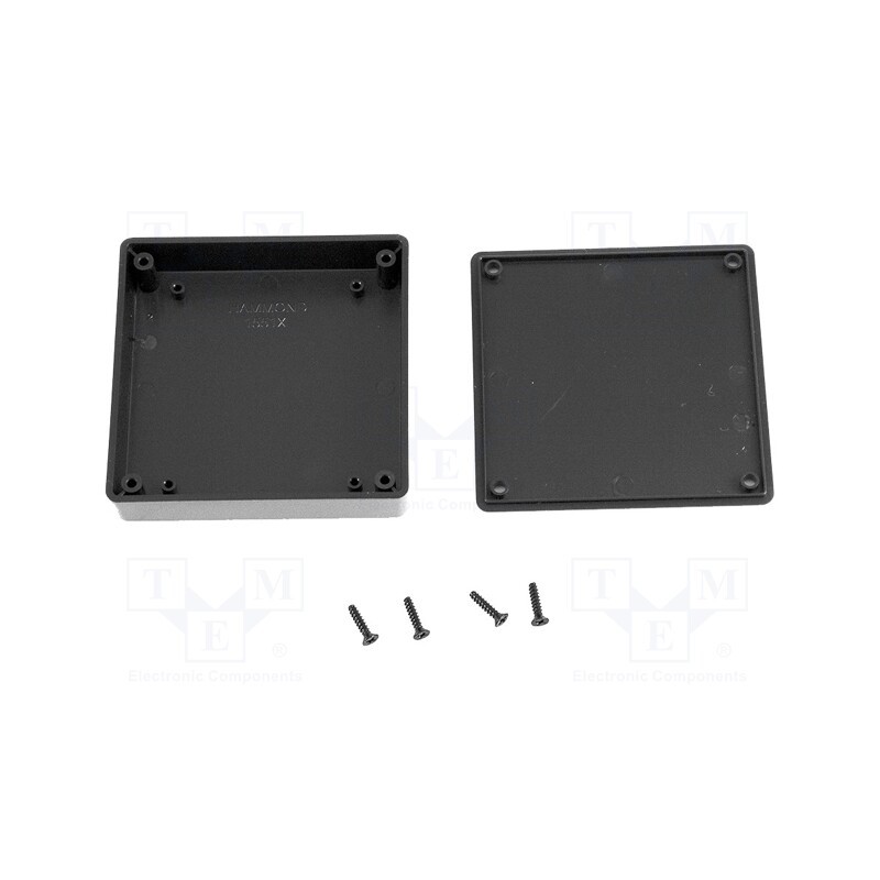 1 pcs x HAMMOND - 1551XBK - Enclosure: multipurpose, X: 80mm, Y: 80mm, Z: 20mm, 1551 MINI, ABS