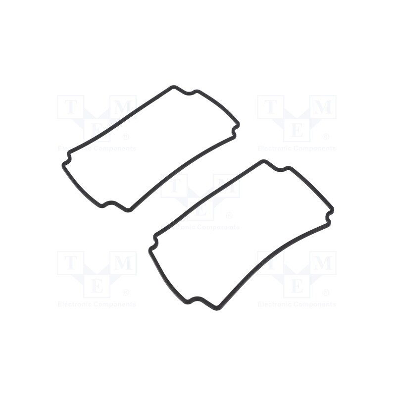 1 set x HAMMOND - 1590Z120G - Gasket, HM-1590Z120, -40÷150°C, Gasket material: silicone rubber
