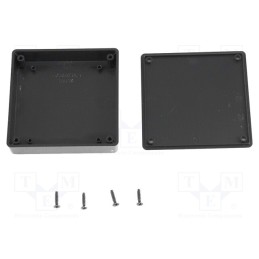 1 pcs x HAMMOND - 1551XXBK - Enclosure: multipurpose, X: 80mm, Y: 80mm, Z: 15mm, 1551 MINI, ABS