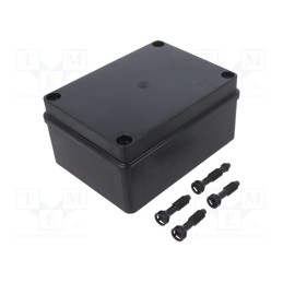 1 pcs x PAWBOL - S-BOX 316C - Enclosure: multipurpose, X: 110mm, Y: 150mm, Z: 70mm, black, IP65
